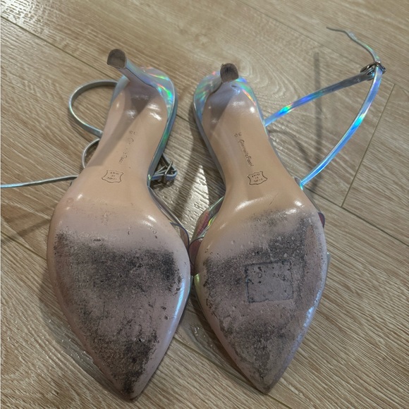 Gianvito Rossi Silver Hologram Stark Heeled Sandals - Picture 6 of 7